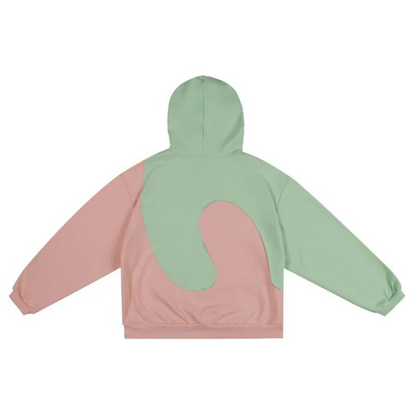 WUNIERE ERL PEMBE-BEJ SWEATSHIRT